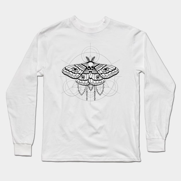 hawkmoth simple Long Sleeve T-Shirt by hunnydoll